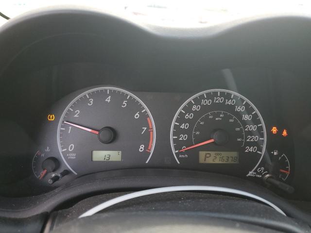 2T1BU4EE6AC266266 - 2010 TOYOTA COROLLA BASE CHARCOAL photo 9