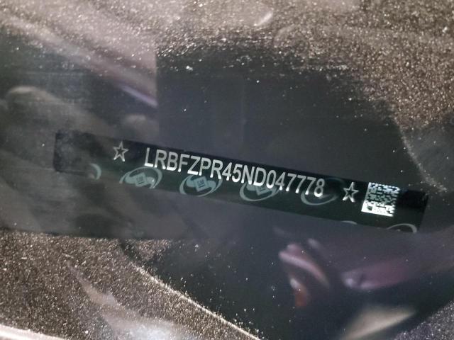 LRBFZPR45ND047778 - 2022 BUICK ENVISION ESSENCE Կարմիր լուսանկար 13