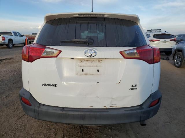 2T3BFREV4DW054256 - 2013 TOYOTA RAV4 LE WHITE photo 6