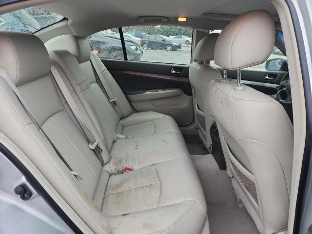 JN1CV6AP5DM718447 - 2013 INFINITI G37 BASE SILVER photo 10