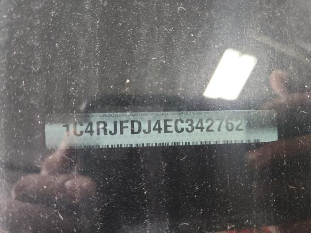 1C4RJFDJ4EC342762 - 2014 JEEP GRAND CHER SRT-8 BLACK photo 14