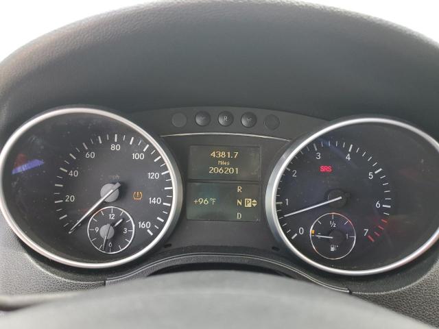 4JGBB5GBXBA748030 - 2011 MERCEDES-BENZ ML 350 GRAY photo 9