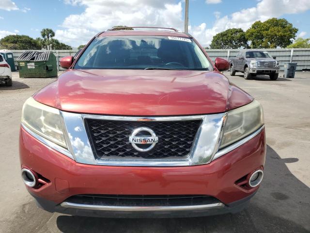 5N1AR2MM1EC688241 - 2014 NISSAN PATHFINDER S RED photo 5
