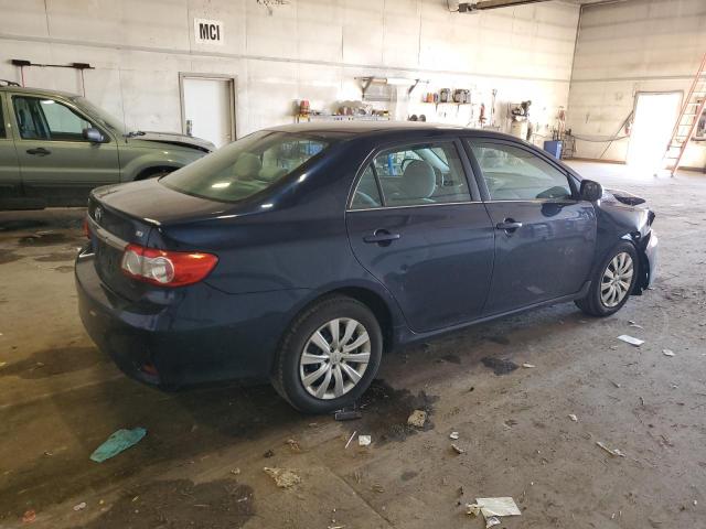 2T1BU4EE0DC030653 - 2013 TOYOTA COROLLA BASE BLUE photo 3