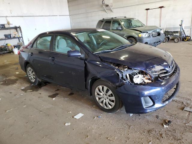 2T1BU4EE0DC030653 - 2013 TOYOTA COROLLA BASE BLUE photo 4