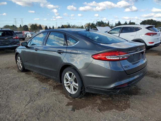 3FA6P0HD8JR175178 - 2018 FORD FUSION SE GRAY photo 2