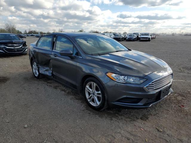 3FA6P0HD8JR175178 - 2018 FORD FUSION SE GRAY photo 4