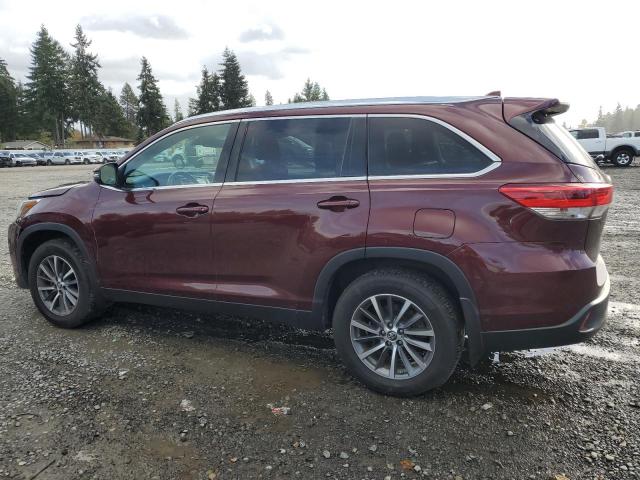 5TDJZRFH2KS990919 - 2019 TOYOTA HIGHLANDER SE BURGUNDY photo 2