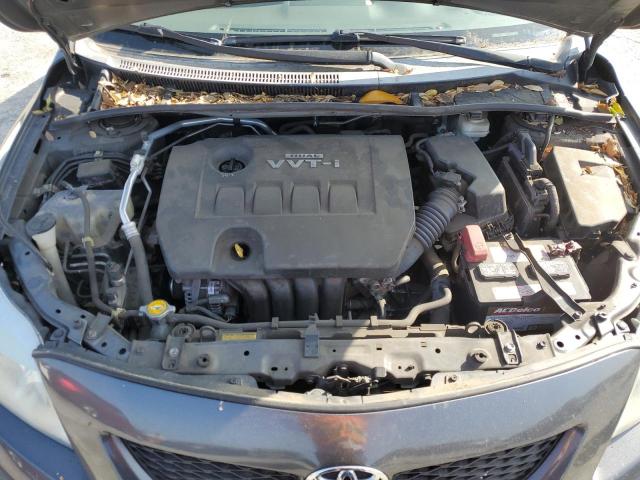 1NXBU4EE5AZ314922 - 2010 TOYOTA COROLLA BASE ნაცრისფერი ფოტო 11