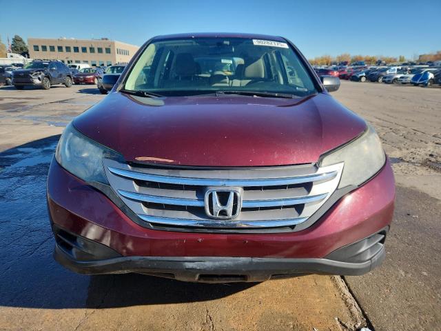 5J6RM4H39CL060986 - 2012 HONDA CR-V LX MAROON photo 5