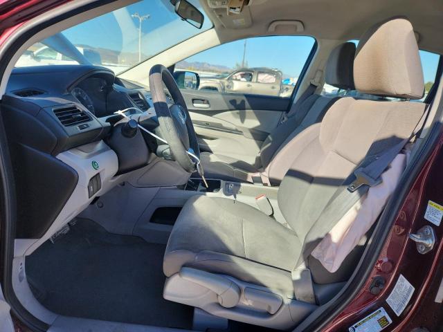 5J6RM4H39CL060986 - 2012 HONDA CR-V LX MAROON photo 7