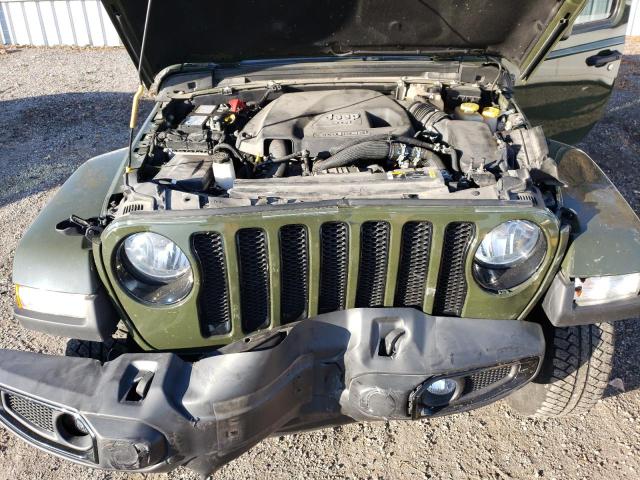 1C4HJXEMXMW598363 - 2021 JEEP WRANGLER U SAHARA GREEN photo 11