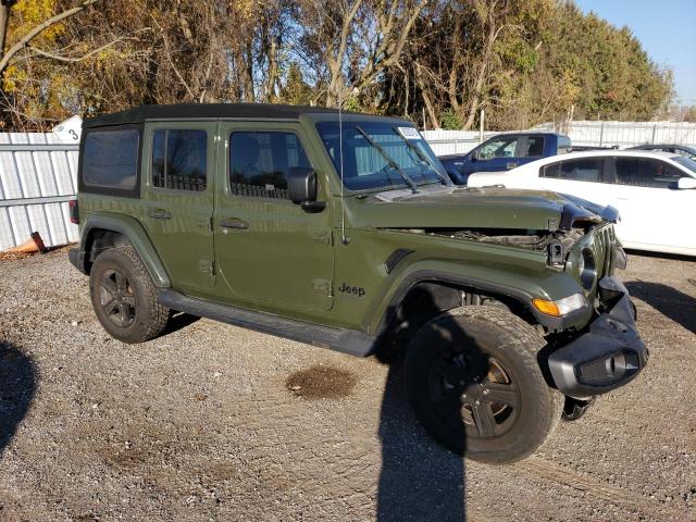 1C4HJXEMXMW598363 - 2021 JEEP WRANGLER U SAHARA GREEN photo 4
