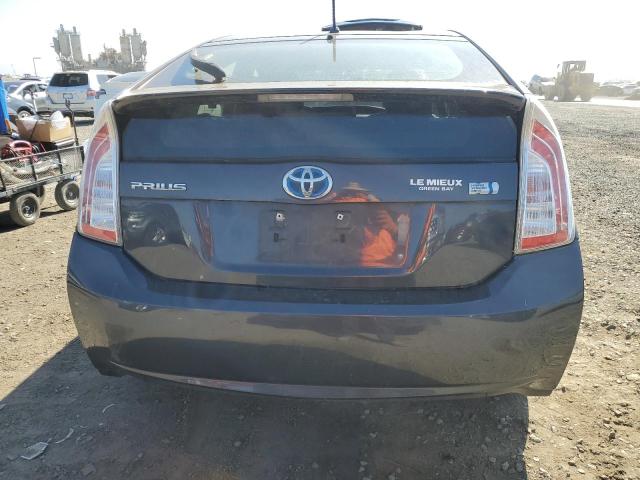JTDKN3DU4D1714416 - 2013 TOYOTA PRIUS GRAY photo 6
