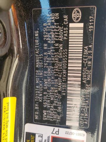 4T1BF1FK8FU095555 - 2015 TOYOTA CAMRY LE BLACK photo 12