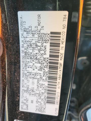 3TMLU4EN4EM135032 - 2014 TOYOTA TACOMA DOUBLE CAB 黑色 照片 12