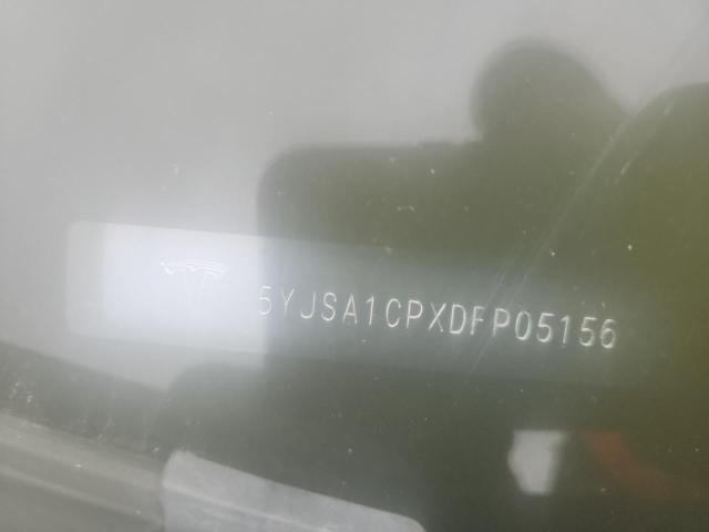 5YJSA1CPXDFP05156 - 2013 TESLA MODEL S Siyah fotoğraf 12