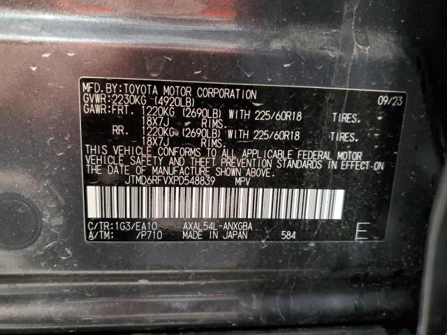 JTMD6RFVXPD548839 - 2023 TOYOTA RAV4 LIMITED Szary zdjęcie 14
