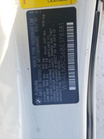 WBALM5C56BE378381 - 2011 BMW Z4 SDRIVE30I WHITE photo 12