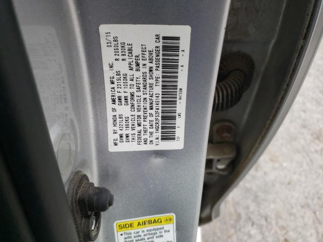 1HGCR2F52FA145143 - 2015 HONDA ACCORD SPORT SILVER photo 12