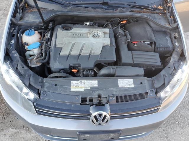 WVWDM7AJ8CW039460 - 2012 VOLKSWAGEN GOLF GRAY photo 11