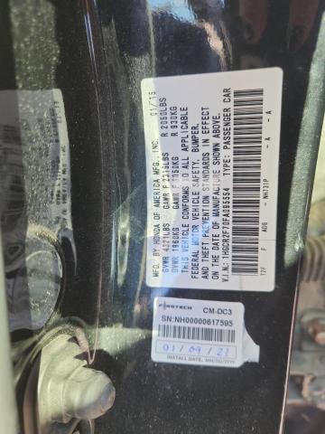 1HGCR2F70FA095554 - 2015 HONDA ACCORD EX Қара фото 12