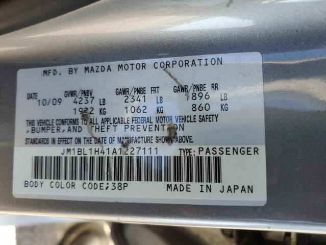 JM1BL1H41A1227111 - 2010 MAZDA SPEED 3 SILVER photo 12