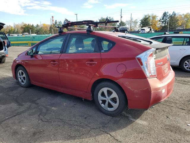 JTDKN3DU1D5600544 - 2013 TOYOTA PRIUS მუქწითელი ფოტო 2