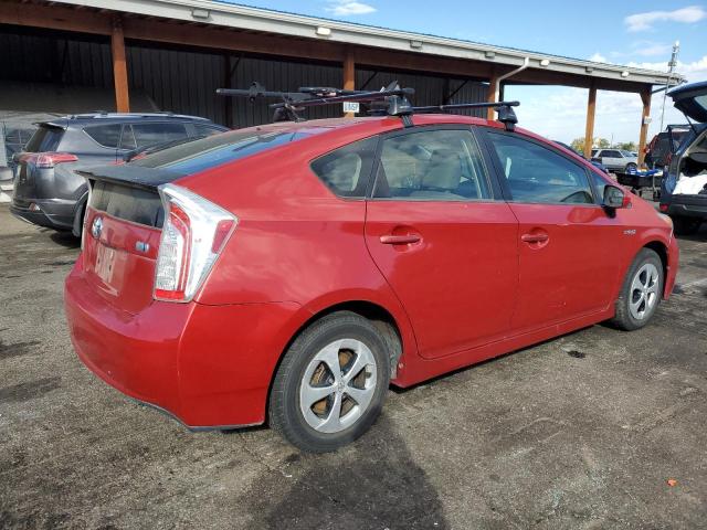 JTDKN3DU1D5600544 - 2013 TOYOTA PRIUS მუქწითელი ფოტო 3
