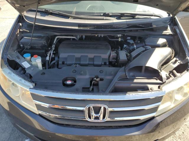 5FNRL5H98BB008835 - 2011 HONDA ODYSSEY TOURING GRAY photo 12