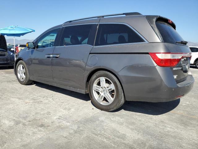 5FNRL5H98BB008835 - 2011 HONDA ODYSSEY TOURING GRAY photo 2