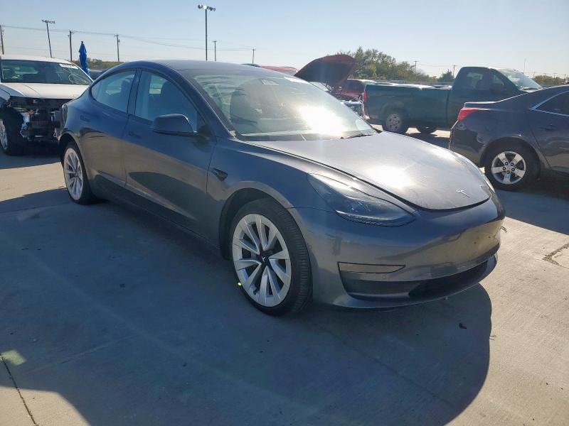 5YJ3E1EA4NF191159 - 2022 TESLA MODEL 3 Մոխրագույն լուսանկար 4