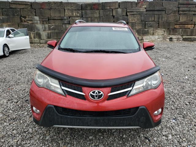 2T3RFREV7FW309421 - 2015 TOYOTA RAV4 XLE RED photo 5