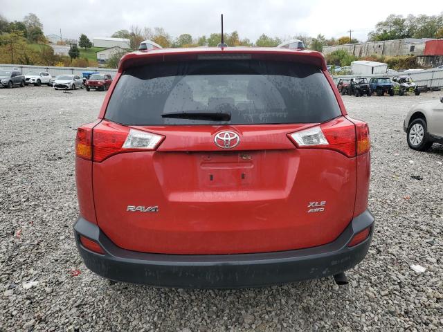 2T3RFREV7FW309421 - 2015 TOYOTA RAV4 XLE RED photo 6