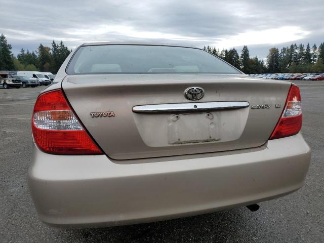 4T1BE32K14U809320 - 2004 TOYOTA CAMRY LE 金色 照片 6