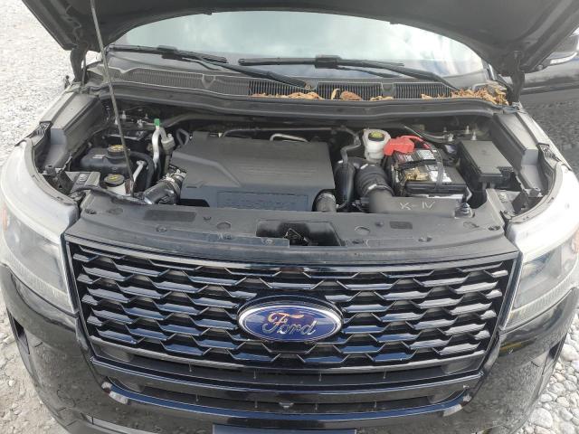 1FM5K8GT7JGC35966 - 2018 FORD EXPLORER SPORT Սև լուսանկար 12
