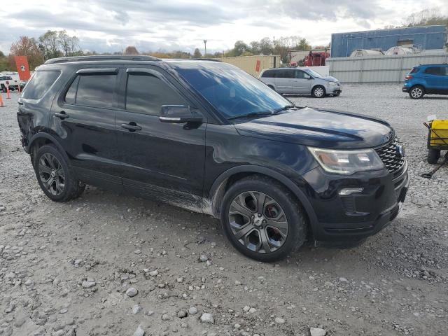 1FM5K8GT7JGC35966 - 2018 FORD EXPLORER SPORT Սև լուսանկար 4