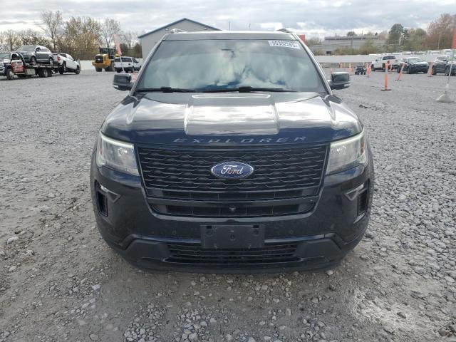 1FM5K8GT7JGC35966 - 2018 FORD EXPLORER SPORT Սև լուսանկար 5