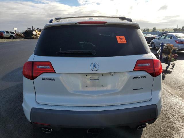 2HNYD28639H519557 - 2009 ACURA MDX TECHNOLOGY Սպիտակ լուսանկար 6