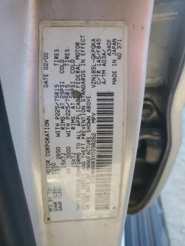 JT3HN86R3Y0298262 - 2000 TOYOTA 4RUNNER SR5 SILVER photo 13