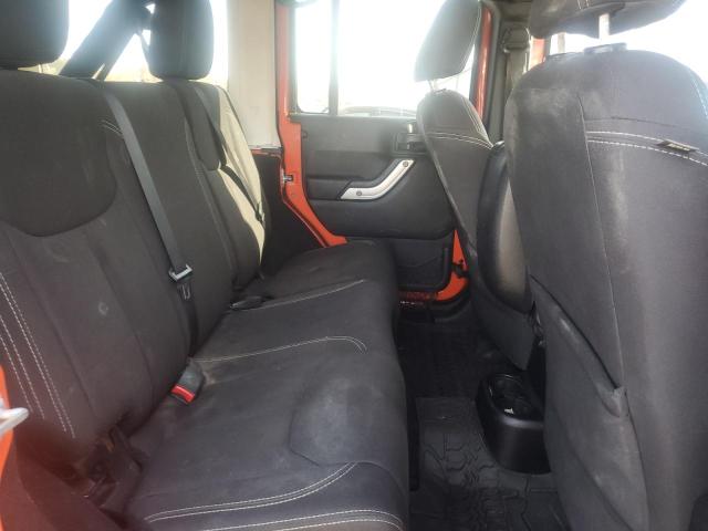 1C4HJWEG8FL636942 - 2015 JEEP WRANGLER U SAHARA ORANGE photo 10