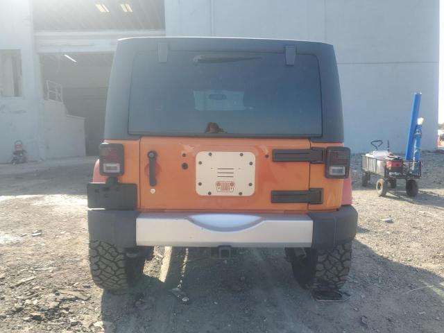 1C4HJWEG8FL636942 - 2015 JEEP WRANGLER U SAHARA ORANGE photo 6