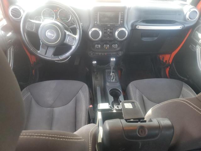 1C4HJWEG8FL636942 - 2015 JEEP WRANGLER U SAHARA ORANGE photo 8