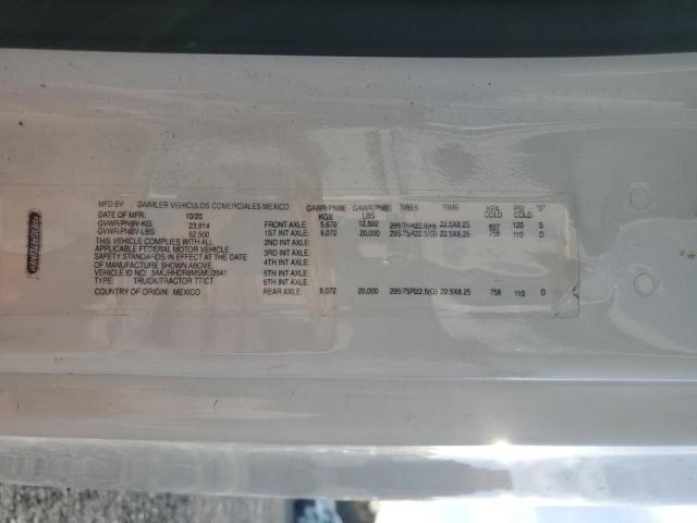 3AKJHHDR8MSMU3941 - 2021 FREIGHTLINER CASCADIA 1 白色 照片 10