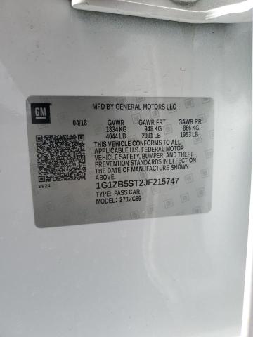 1G1ZB5ST2JF215747 - 2018 CHEVROLET MALIBU LS أرجواني صورة 12