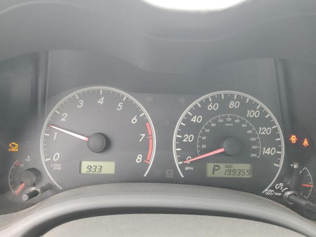 JTDBL40E899050754 - 2009 TOYOTA COROLLA BASE CHARCOAL photo 9