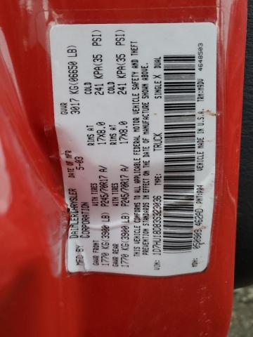 1D7HU18D83S323036 - 2003 DODGE RAM 1500 ST RED photo 12