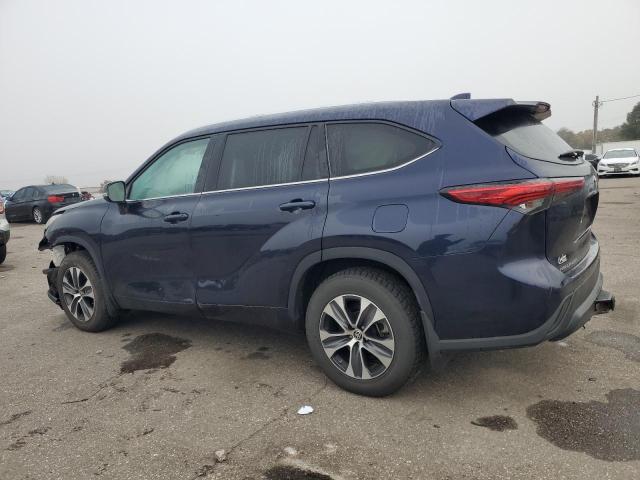 5TDGZRBH3MS090145 - 2021 TOYOTA HIGHLANDER XLE Niebieski zdjęcie 2