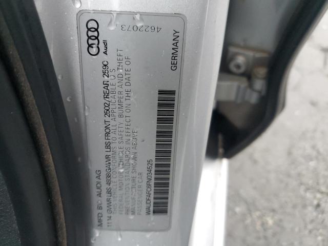 WAUDFAFC6FN034525 - 2015 AUDI A6 PREMIUM PLUS SILVER photo 12