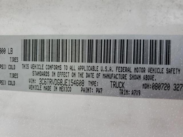 3C6TRVDG8JE154608 - 2018 RAM PROMASTER 2500 HIGH 白色 照片 13